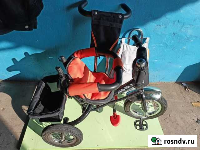 Детский трехколесный велосипед-коляска с ручкой, к Краснодар - изображение 1