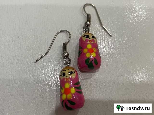 Серьги матрешки ручной работы Самара - изображение 1