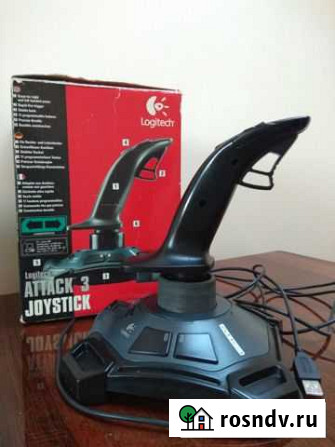 Джойстик Logitech Attack 3 в идеальном состоянии Волжский - изображение 1