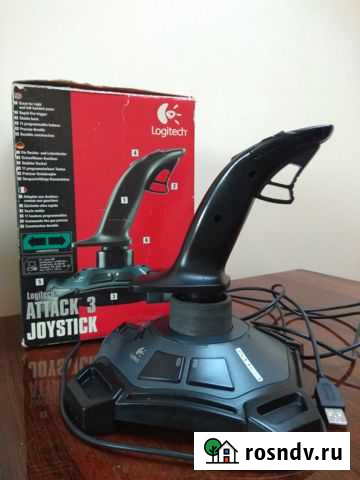 Джойстик Logitech Attack 3 в идеальном состоянии Волжский - изображение 1