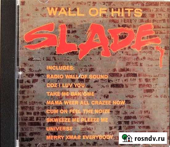 Slade Wall of Hits (1991) Polydor (France) CD Всеволожск - изображение 1