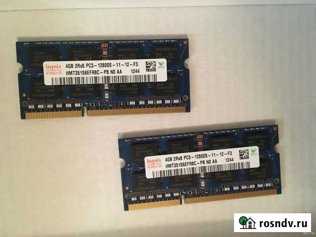 Для ноутбука 2 планки по 4gb (Корея) Hynix Тула - изображение 1