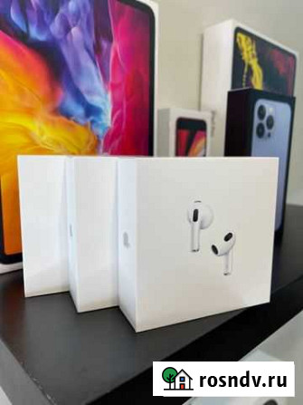 AirPods 3 Новые Оригинальные Запечатанные Сургут - изображение 1