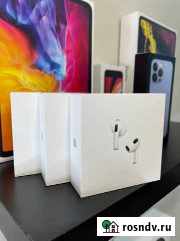 AirPods 3 Новые Оригинальные Запечатанные Сургут - изображение 1
