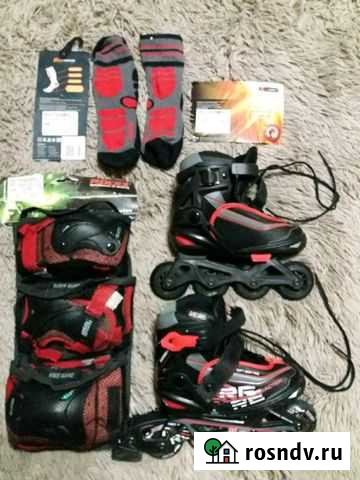 Детские роликовые коньки. Раздвижные 26-31 Энгельс - изображение 1