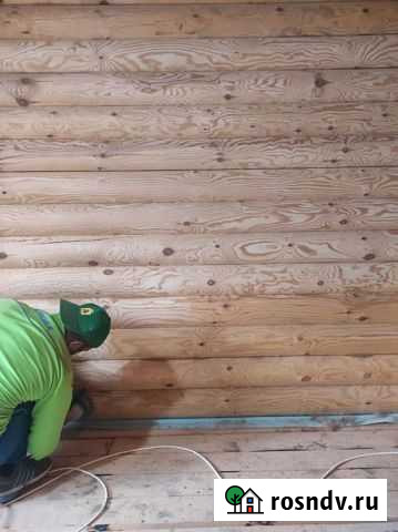 Герметизация швов, покраска бревна, торцов, шлифов Севастополь - изображение 1