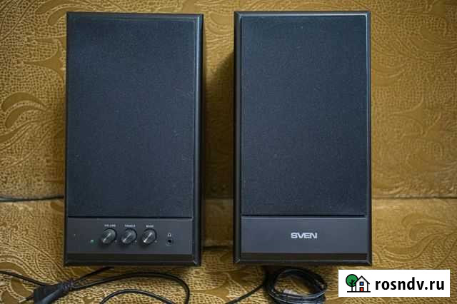 Колонки 2.0 sven SPS-702 в идеале Георгиевск - изображение 1