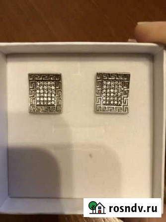 Серьги серебряные 925 с фианитами Новомосковск - изображение 1