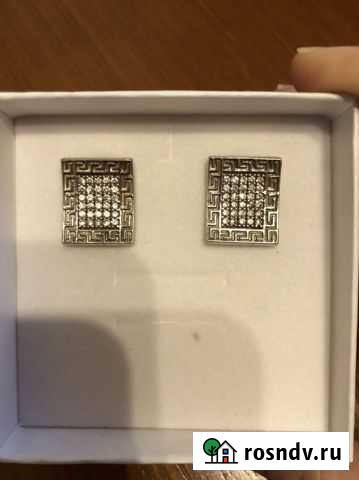 Серьги серебряные 925 с фианитами Новомосковск - изображение 1