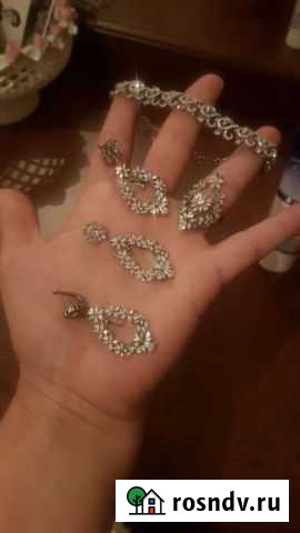 Серьги, кольцо, браслет, кулон, серебро Грозный - изображение 1