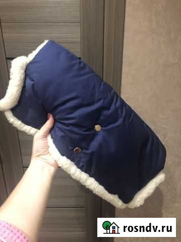 Муфта на коляску (осень - зима ) синяя Ижевск - изображение 1