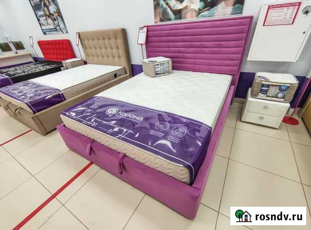 Интерьерная кровать Naomi 2 Розовый велюр Рязань - изображение 1