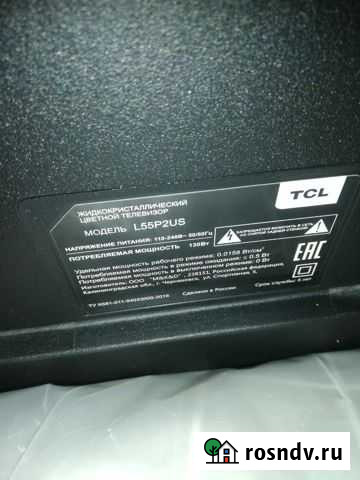 Телевизор tcl 55 Владикавказ - изображение 1