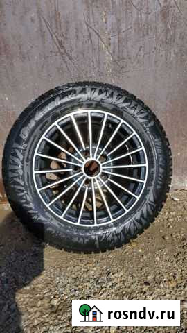Зимний комплект колес, диски r15, 5*112, 57.1, рез Железногорск - изображение 1