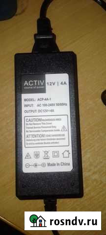 Блок питания 12V 4A (сетевой адаптер) Волгодонск - изображение 1