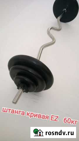 Штанга EZ весом 60кг Петрозаводск - изображение 1