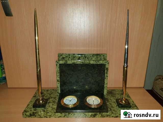 Настольный прибор СССР змеевик Каменск-Уральский - изображение 1