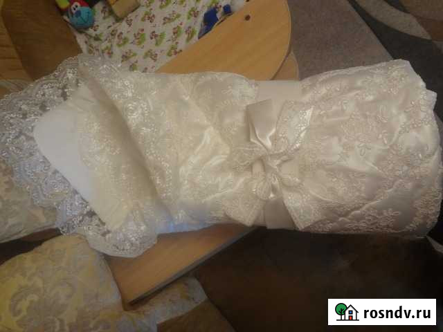 Одеяло-конверт на выписку, уголок в подарок Старый Оскол - изображение 1