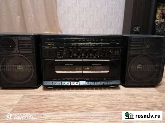 Винтажный японский музыкальный центр Sanyo M W242K Магнитогорск - изображение 1