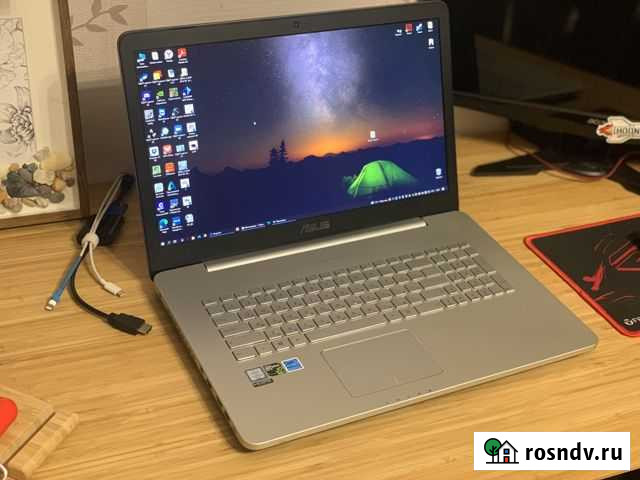 Продам игровой ноутбук asus N752VX 16gb Пушкино - изображение 1
