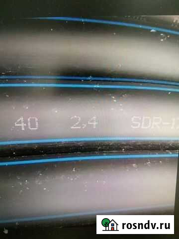 Труба пнд 40 2.4 SDR 17, питьевая Алексеевка - изображение 1