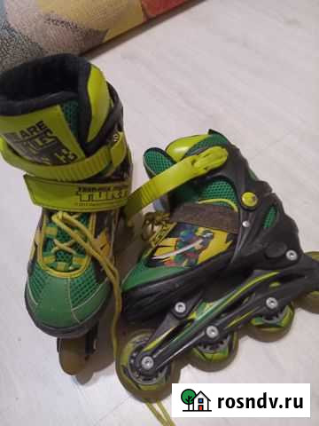 Роликовые коньки детские р 30-33 и защита Балашиха - изображение 1