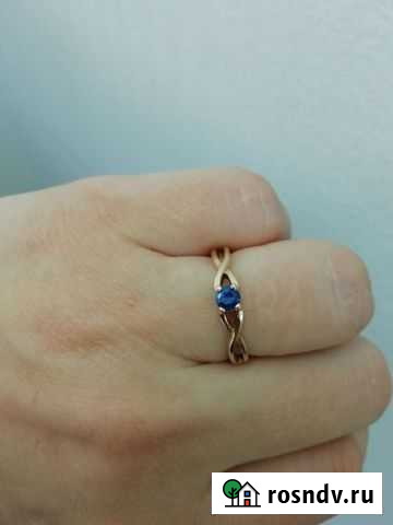 Золотое кольцо с сапфиром Курск - изображение 1