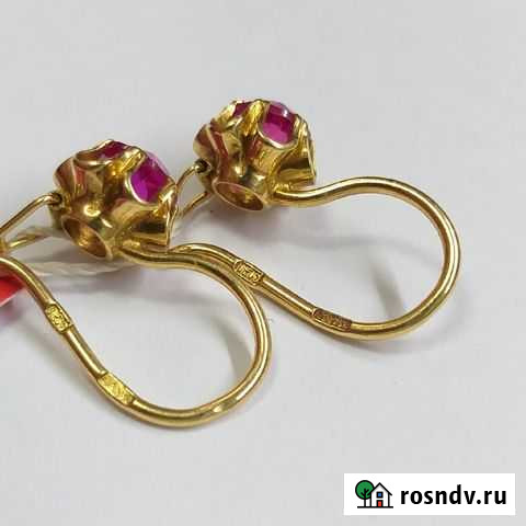 Серьги Золото 750 пр (Скупка \ Обмен ) Новокуйбышевск - изображение 1