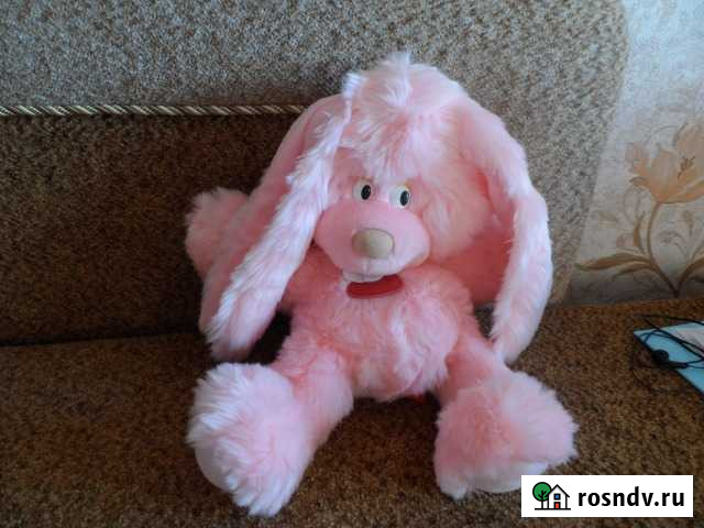 Плюшевый Заяц розовый Камызяк - изображение 1