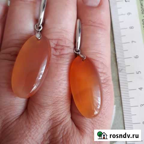 Серьги с натуральными камнями Дзержинск - изображение 1