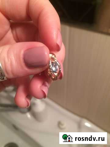 Серебряные серьги топаз, золочение Новосибирск - изображение 1