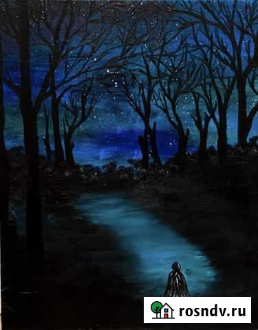 Картина на холсте 40х60, авторская работа Красногорск - изображение 1