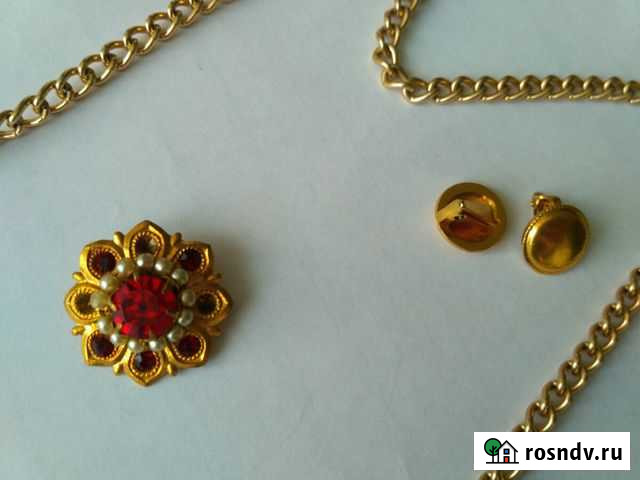 Клипсы, брошь, кулон - СССР Приморский - изображение 1