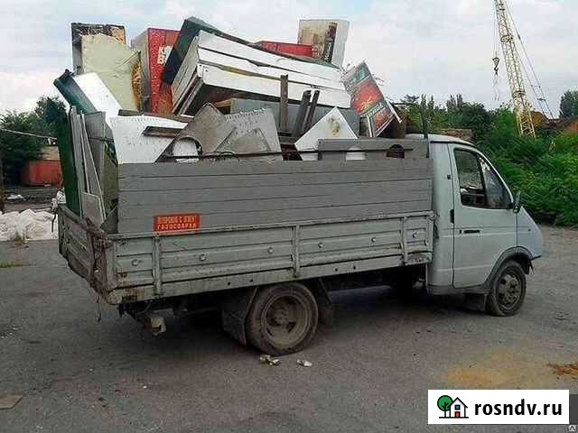 Вывоз мусора газель бортовая 3 метра Аксай - изображение 1