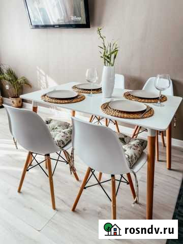 Комплект мебели стол 120*80 и 4 стула Eames Иркутск - изображение 1