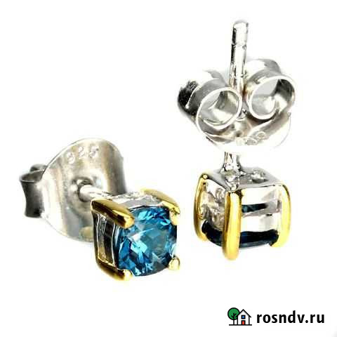 Пуссеты с топазами и позолотой Мурманск - изображение 1