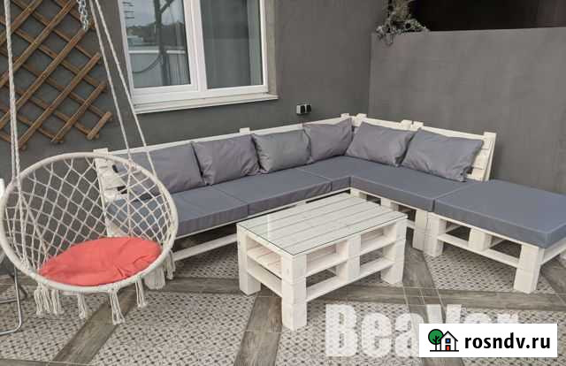 Диван из поддонов мебель из паллет Уфа - изображение 1