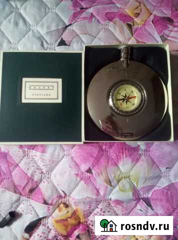 Фляжка Dalvey Schotland 95 мл с компасом Анапа - изображение 1