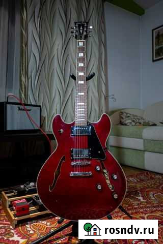 Электрогитара Harley Benton HB-35 Plus Cherry Ижевск - изображение 1