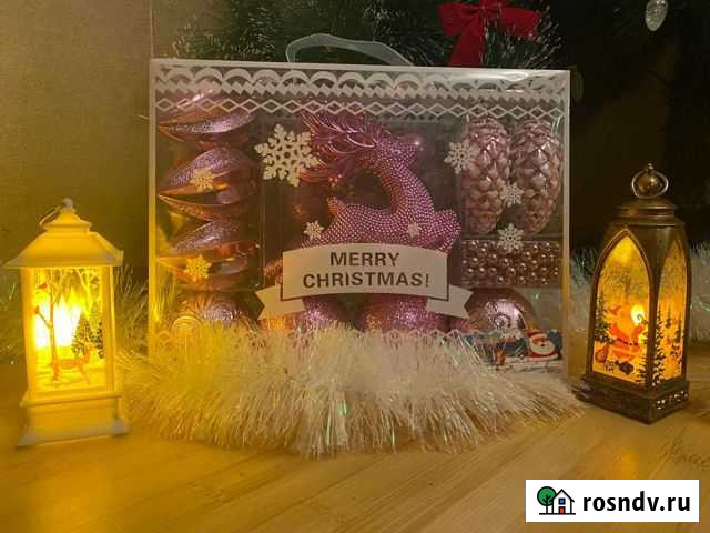 Новогодние игрушки, гирлянды Чебоксары - изображение 1