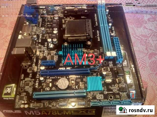 Материнская плата am3+ Asus m5a78l-m le Барнаул - изображение 1