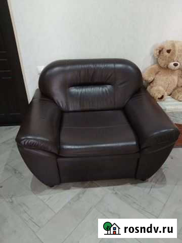 Кожаное кресло бу Владикавказ - изображение 1