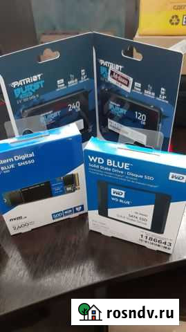 Ssd диски SATA на 120, 240, 480, 500GB и m2 на 500 Алексеевка - изображение 1