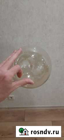 Стеклянный плафон в форме шара. Леруа Рязань - изображение 1