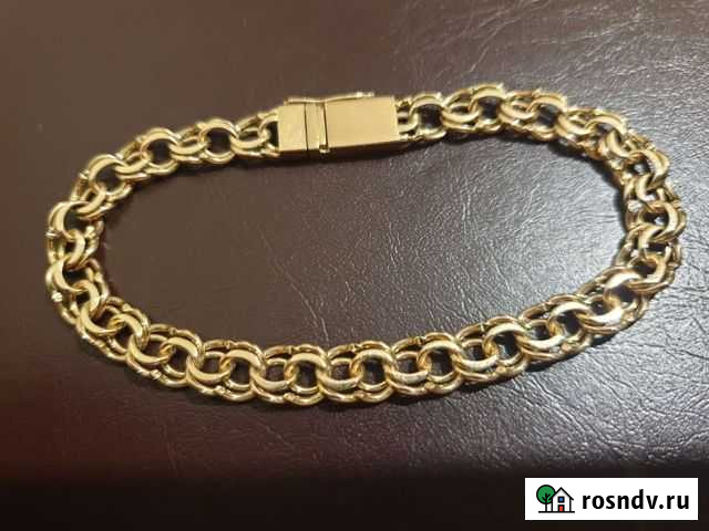 Золотой браслет Бисмарк полновесный Барнаул - изображение 1