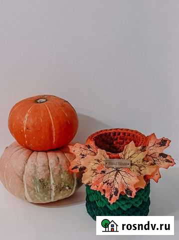 Осенняя корзиночка из трикотажной пряжи Тюмень - изображение 1