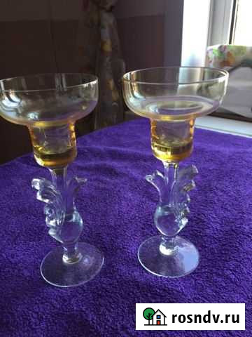 Пара подсвечников гуь хрустальный. СССР Комсомольск - изображение 1