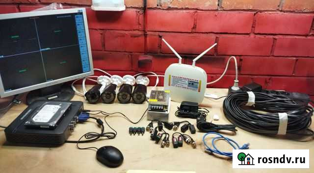 Комплект видеонаблюдения 4 камеры 5мп онлайн Вологда - изображение 1