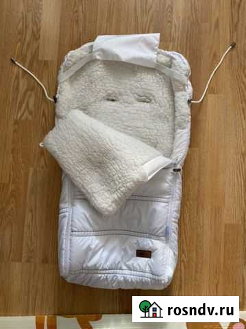 Меховой конверт в коляску Nuovita Alpino Bianco Каменск-Уральский - изображение 1