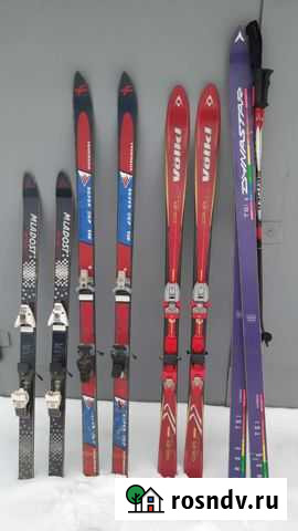 Слаломные лыжи с креплениями Тельмана - изображение 1